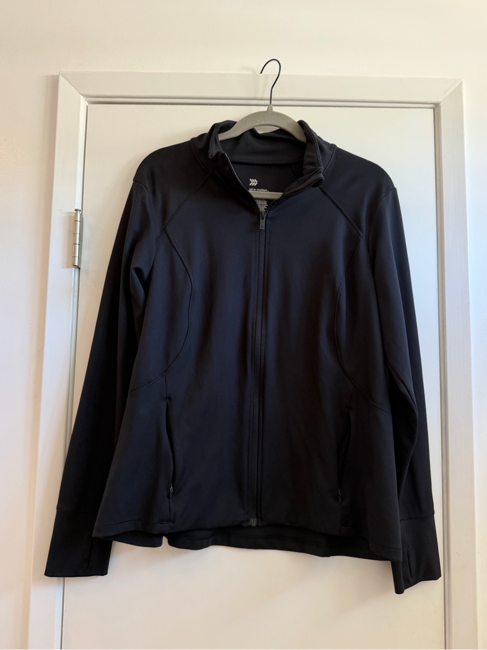 all in motion Black Full-Zip Utility Jacket